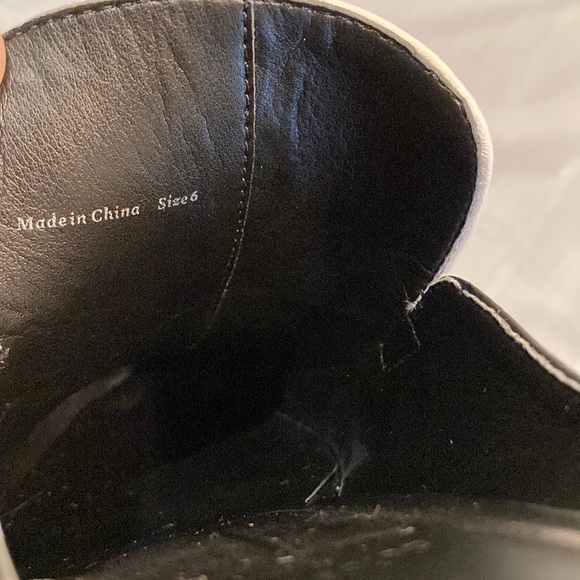 Dolce Vita Women’s White/Black Guitar Slip On Heel Mules Size 6 - Picture 7 of 11